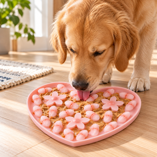 Blush Heart Lick Mat