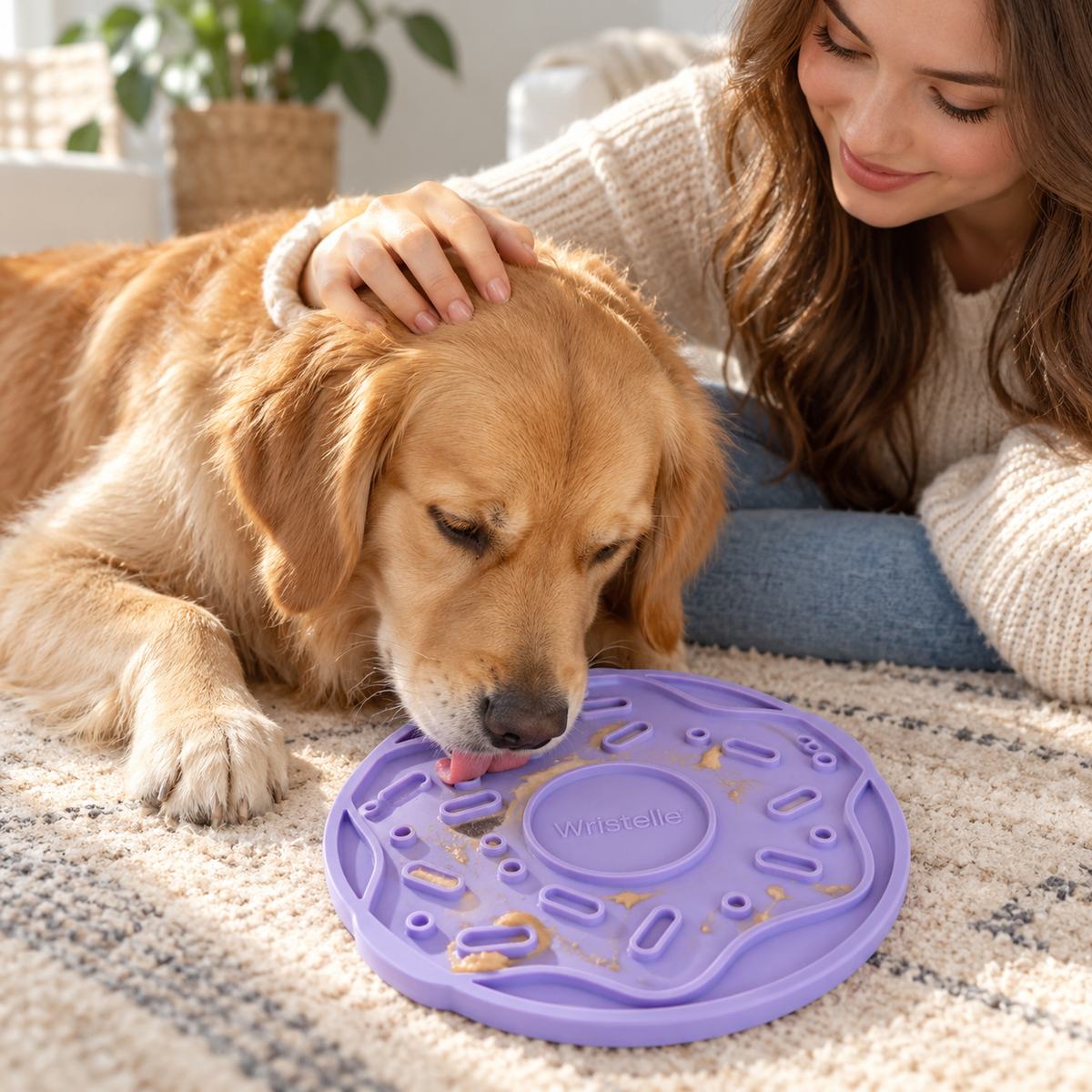Lilac Donut Lick Mat