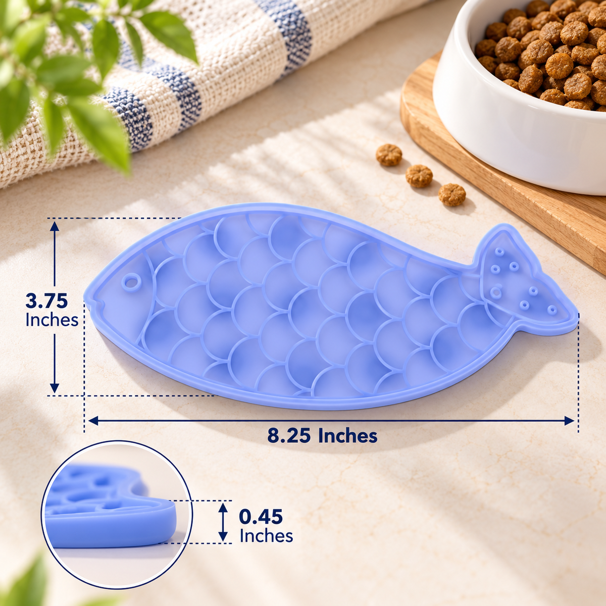 Blue Fish Lick Mat